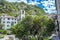 View from outside Kotor old town towards the fortress overlooking the Bay of Kotor