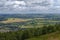 A view of the outskirts of Otley seen from The Chevin and Beacon Hill