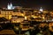 View over Alfama quarter at night. Lisbon . Portugal