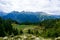 View over the alp Corte di Mognola to the Pizzo di Roed mountain range, Switzerland