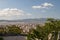 View over Athens from the Akropolis hill.