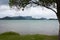 A view over a bay at the Mt. Manaia near Whangarei in Northland in the North Island in New Zealand