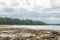 View over the beach in Jervis Bay Marine Park, city of Huskisson, NSW, Australia, a small coastal town well known as gateway to