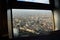 View over Berlin from a window of Sphere restaurant at Fernsehturm TV tower