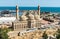 View over Bibi-Heybat mosque in Baku, Azerbaijan