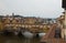 View over the bridges of the Arno river from the Uffizi Museum window