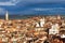 View over the city of Venice in Italy