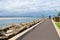 View over the coastal walking path in the city of Huskisson, NSW, Australia, a small coastal town well known as gateway to Jervis