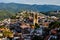 View over Colonial city of Taxco, Guerreros, Mexico