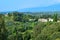 View over the dolomite foothills Asolo Italy