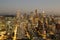 A View Over Elliott bay and Seattle Urban Downtown City Skyline Buildings Waterfront