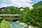 View over Enns river in Flachau, Austria