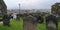 View Over Grave Yard & Stones