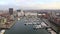 View over the harbour in Antwerp