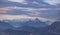 View over the high mountains of Salzburgerland in the Austrian Alps