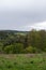 View over a hilly landscape in swabian alb