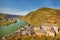 View over the historic center of Beilstein to the Moselle