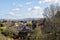 View over the historic village of Falkland in Scotland, UK