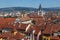 View over houses roofs of Annecy medieval town