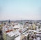 The view over the houses and the roofs from the top of Staromest