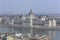 View over the Hungarian Parliament, along the Danube - Budapest