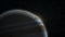 View over Jupiter`s horizon and illuminates the surface. Data: NASA/JPL.