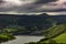 View over Ladybower reservoir, Peak District.