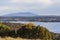 View over the lake Coila towards Tuross Head. Bingie. Australia