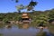 View over the lake of Golden Zen Temple Kinkakujicho, Kita Ward, Kyoto, Japan