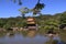 View over the lake of Golden Zen Temple Kinkakujicho, Kita Ward, Kyoto, Japan