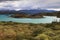 View over the lake Sarmiento de Gamboa, Chile