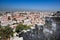 View over Lisbon on a sunny morning from the Castelo de Sao Jorge.