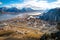 View over Longyearbyen from above, Svalbard