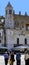 View over main square, piazza ferrarese, in italian city Bari.