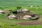 View over a Massai Village in Ngorongoro Conservation Centre