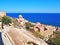 View over the medieval town of Monemvasia, Greece