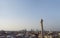 View over Milan from the gothic cathedral Duomo di Milano, Italy.