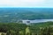 View over Mont-Tremblant Town and Lake, Quebec, Canada