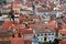 View over Nafplio in Greece showing the rooftops of the town