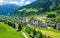 View over Neustift im Stubaital village in Tirol, Austria
