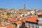 View over the old town in Porto, Portugal