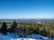 View over the Ore Mountains from Auersberg in Saxony