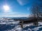 View over the Ore Mountains on the Poehlberg in Annaberg-Buchholz