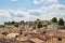 View over picturesque rooftops of Saint-Emilion, France