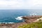 View over remote Green Cape Headland coastline