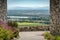 View over Rhoney valley from Rochemaure Castle