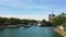 View over river Seine in Paris, France, travel and sightseeing