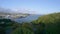 View over River Teign, Shaldon and Teignmouth from a drone, Devon, England