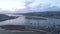 View over River Teign, Shaldon and Teignmouth from a drone, Devon, England