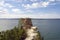 View over the rocks of Miners Castle on Lake Superior, Michigan